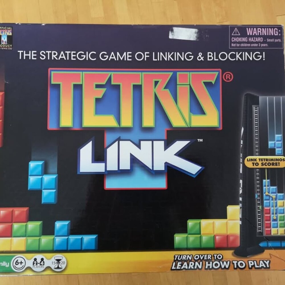 Tetris Link Board Game 2011 Techno Source Strategic Linking Blocking